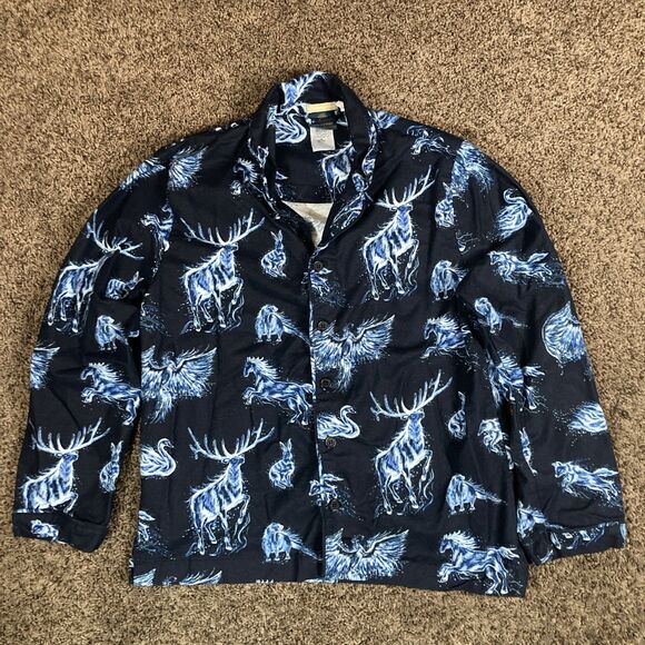 Pottery Barn Teen glow in the dark PATRONUS unisex Blue Pajama Set - Picture 2 of 13